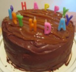 Chocolate Fudge Caramel Birthday Cake